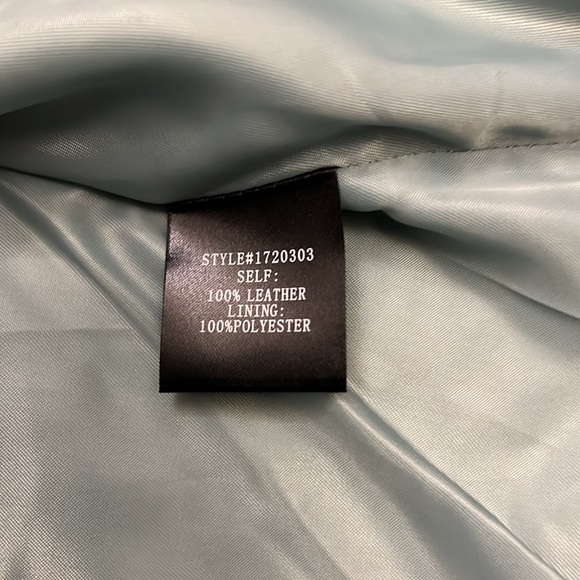 Current Air genuine suede leather motorcycle jacket - Picture 6 of 6